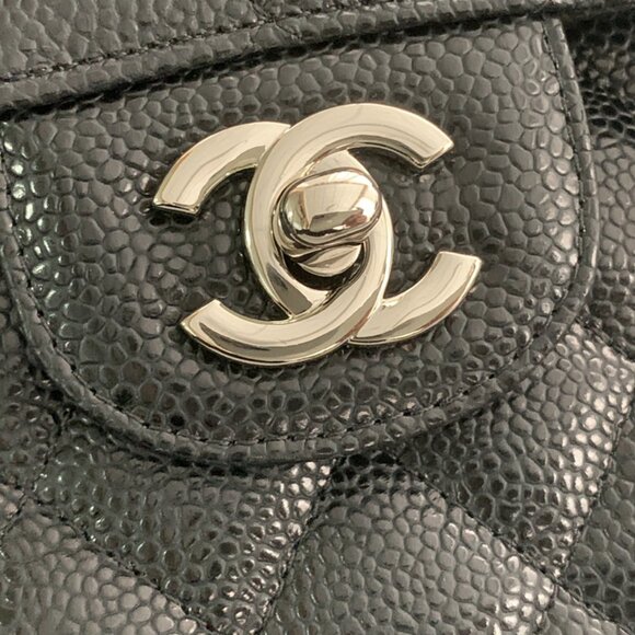 CHANEL CF Classic flap 25CM medium black silver buckle A01112 - Picture 5 of 9